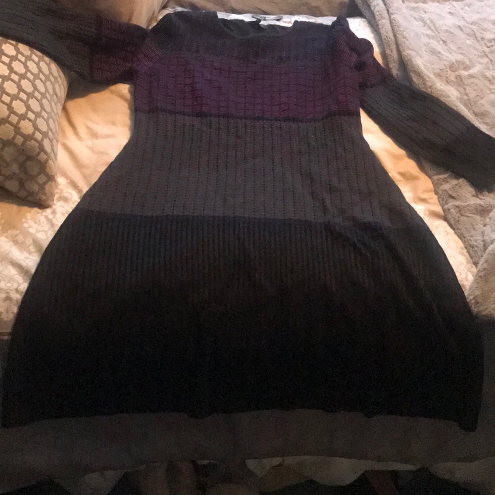 A-line sweater dress